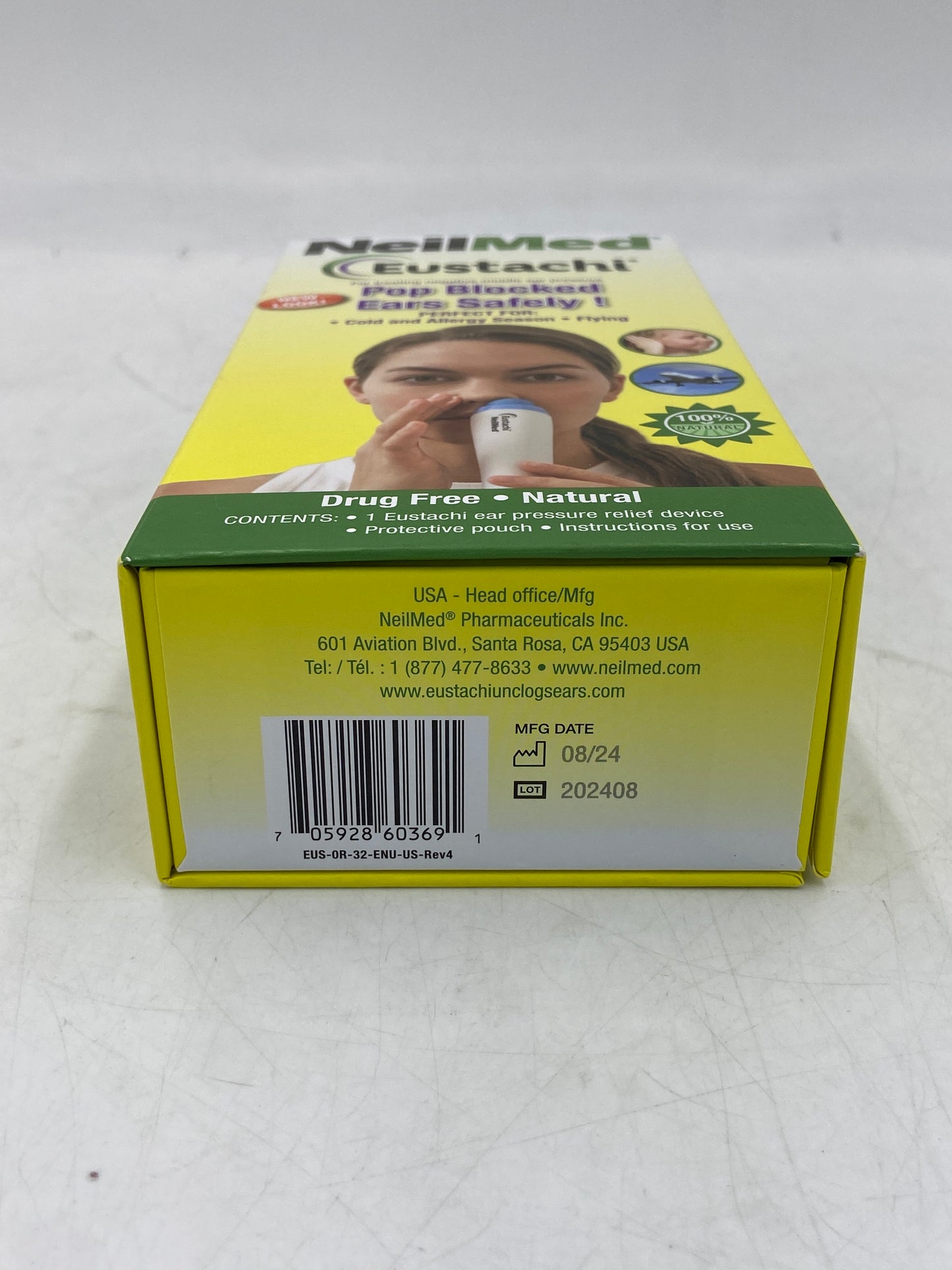 New NeilMed Eustachi Pop Blocked Ears Safely Ear Pressure Relief Device