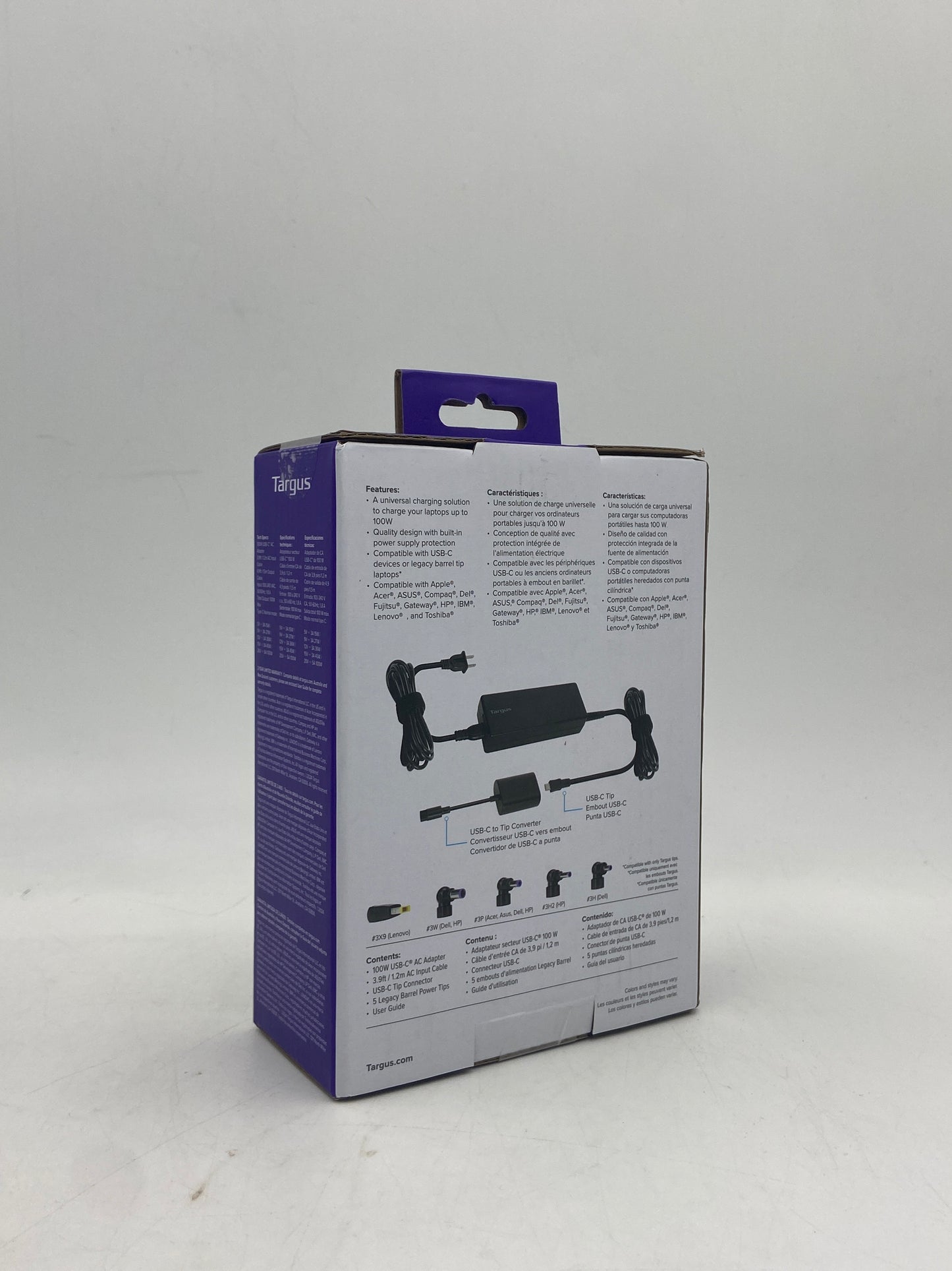 New Targus Universal Laptop charger 100W Universal A.C Adaptor APM108TT