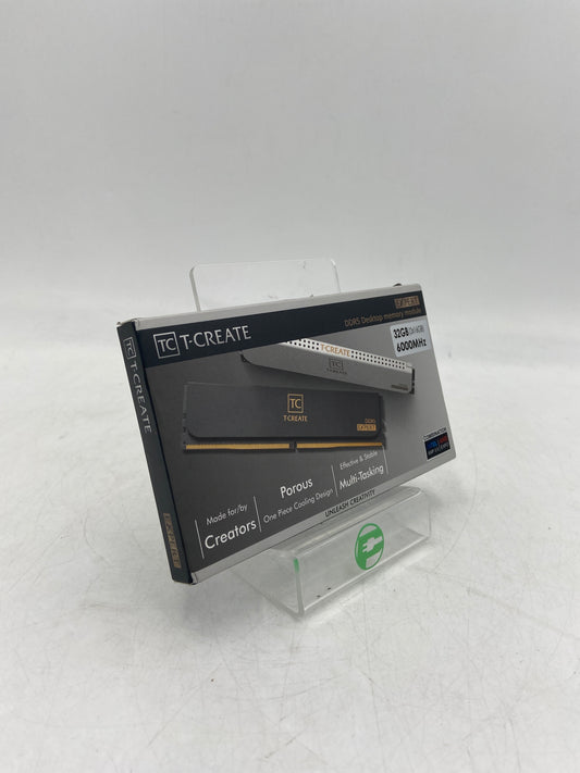 New Teamgroup T-Create 32GB (2x16GB) DDR5 6000 Ram Kit White Desktop Memory