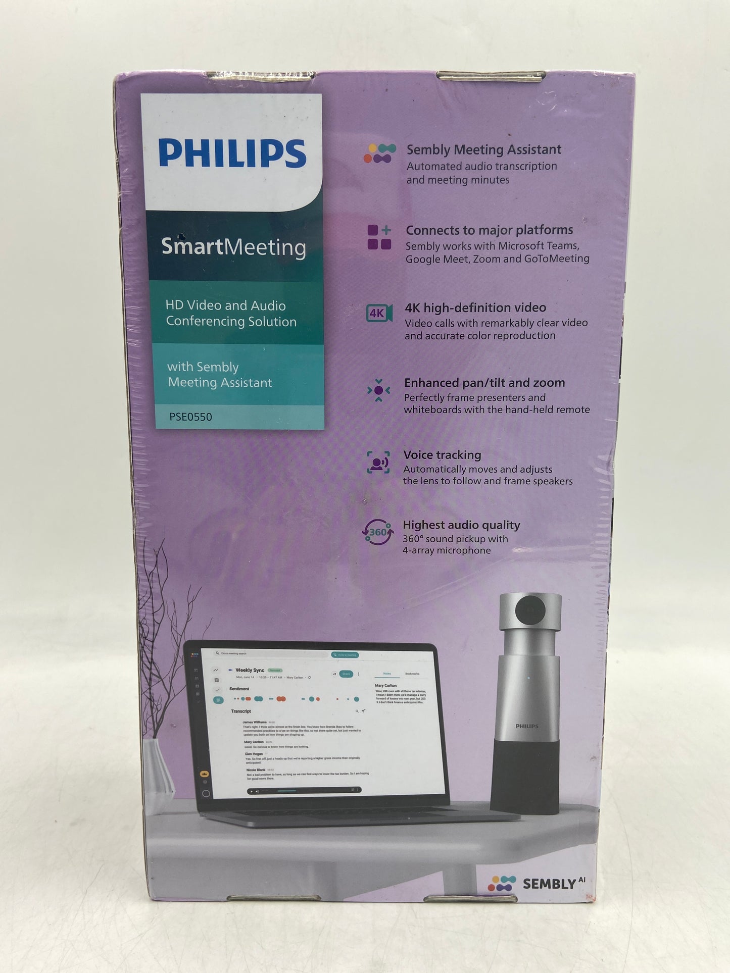 New Phillips Smartmeeting HD Video and Audio Conferencing Solution PSE0550