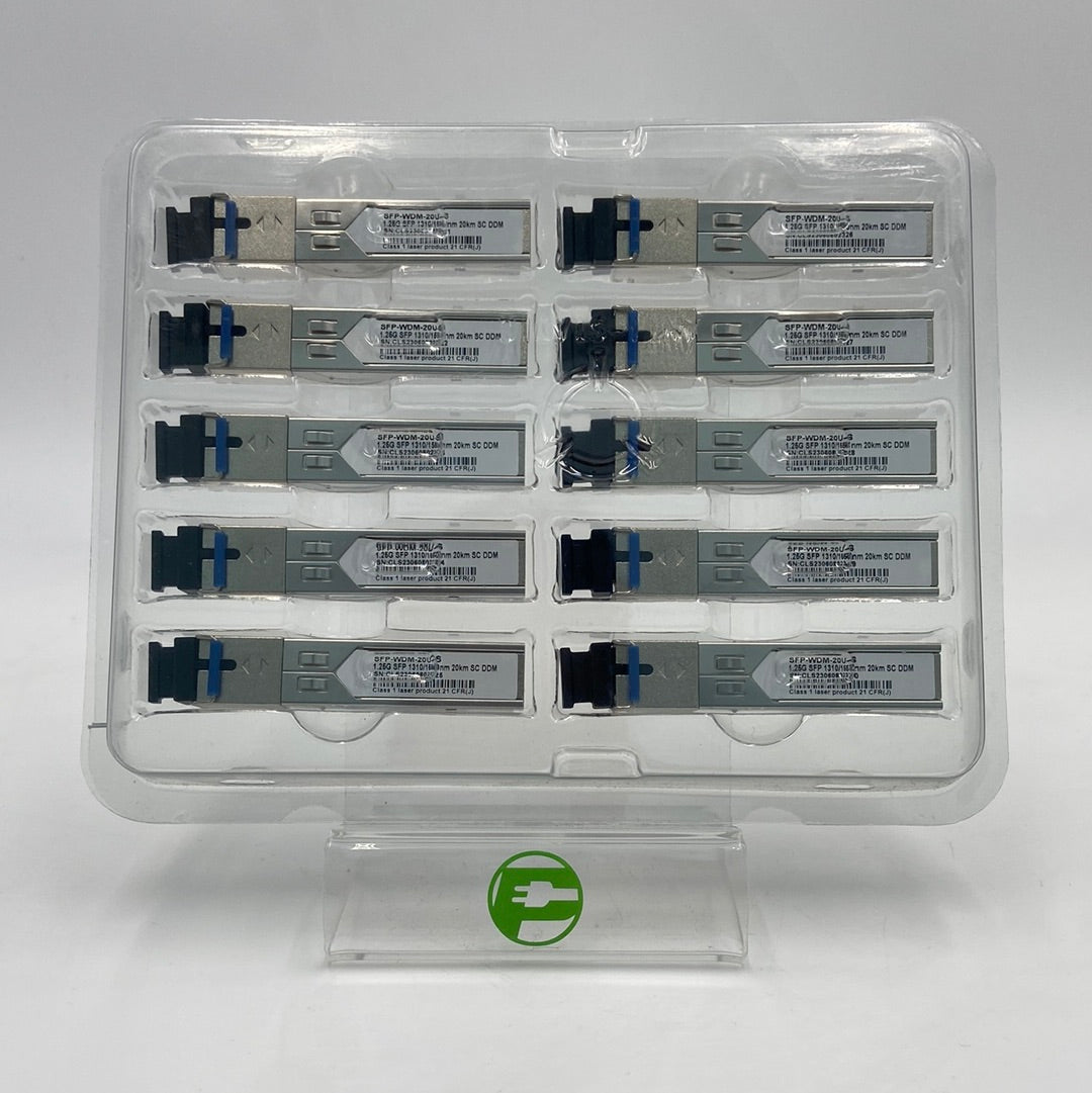 New 10 Switch Modules 20km 1.25G 1310/1550nm SFP WDM Modules SFP-WDM-20U-S