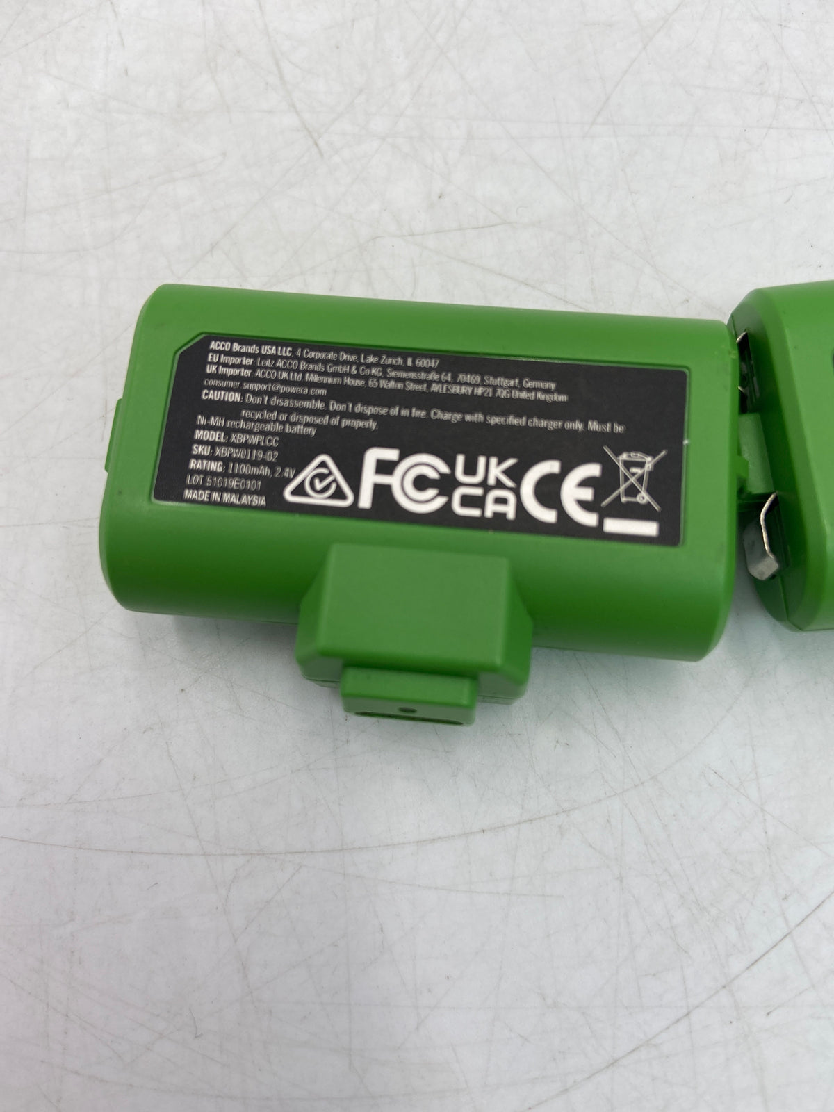 ACCO Brand Lot of 2 XBPWPLCC Rechargeable Battery for Microsoft Xbox XBW0119-02