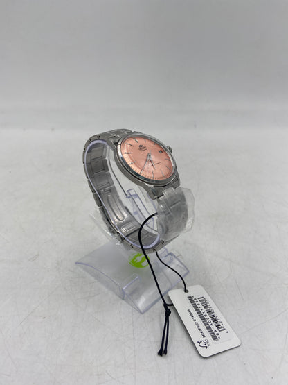 New Seiko Epson Orient Bambino Automatic Pink Dial Watch RA-AC0M11Y Stainless Steel Water Resistant Woman's Watch HAX-01V