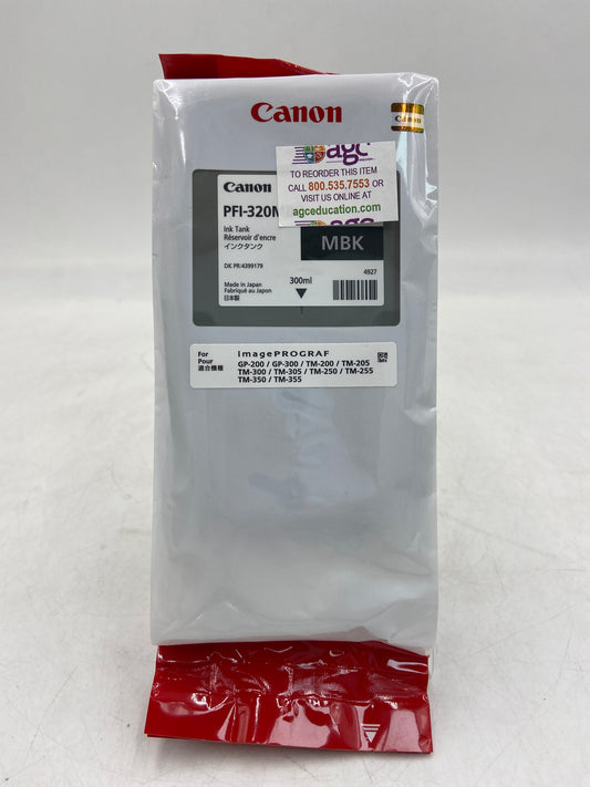 New Canon PFI-320MBK 4927 Black Ink Tank