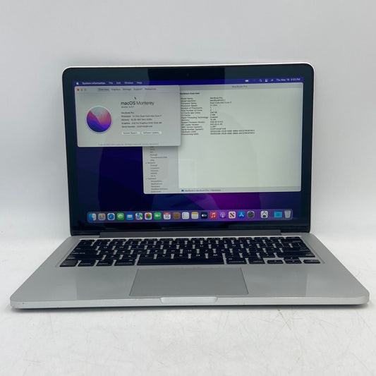 Broken 2015 Apple MacBook Pro 13" i7 3.1GHz 16GB RAM 500GB HDD Space Gray A1502