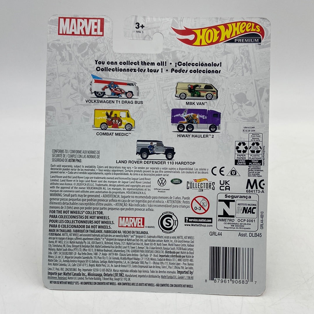 New Hot Wheels Premium Marvel Bundle Lot of 4 Marvel Comics DLB45