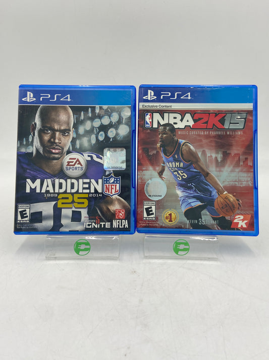 Lot of 2 Sony PlayStation 4 PS4 Games