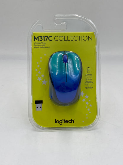 New Logitech M317C Metallic Blue Wireless Mouse