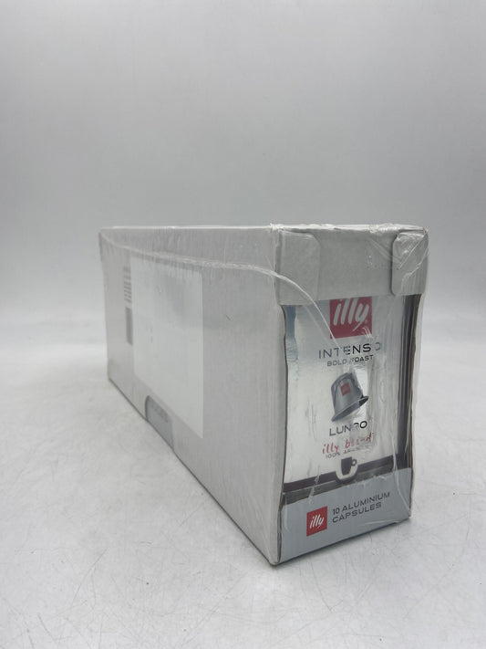 New Illy Intenso Bold Roast 100% Arabica 10-Pack Case Aluminum Coffee Capsules (100 Capsules total)