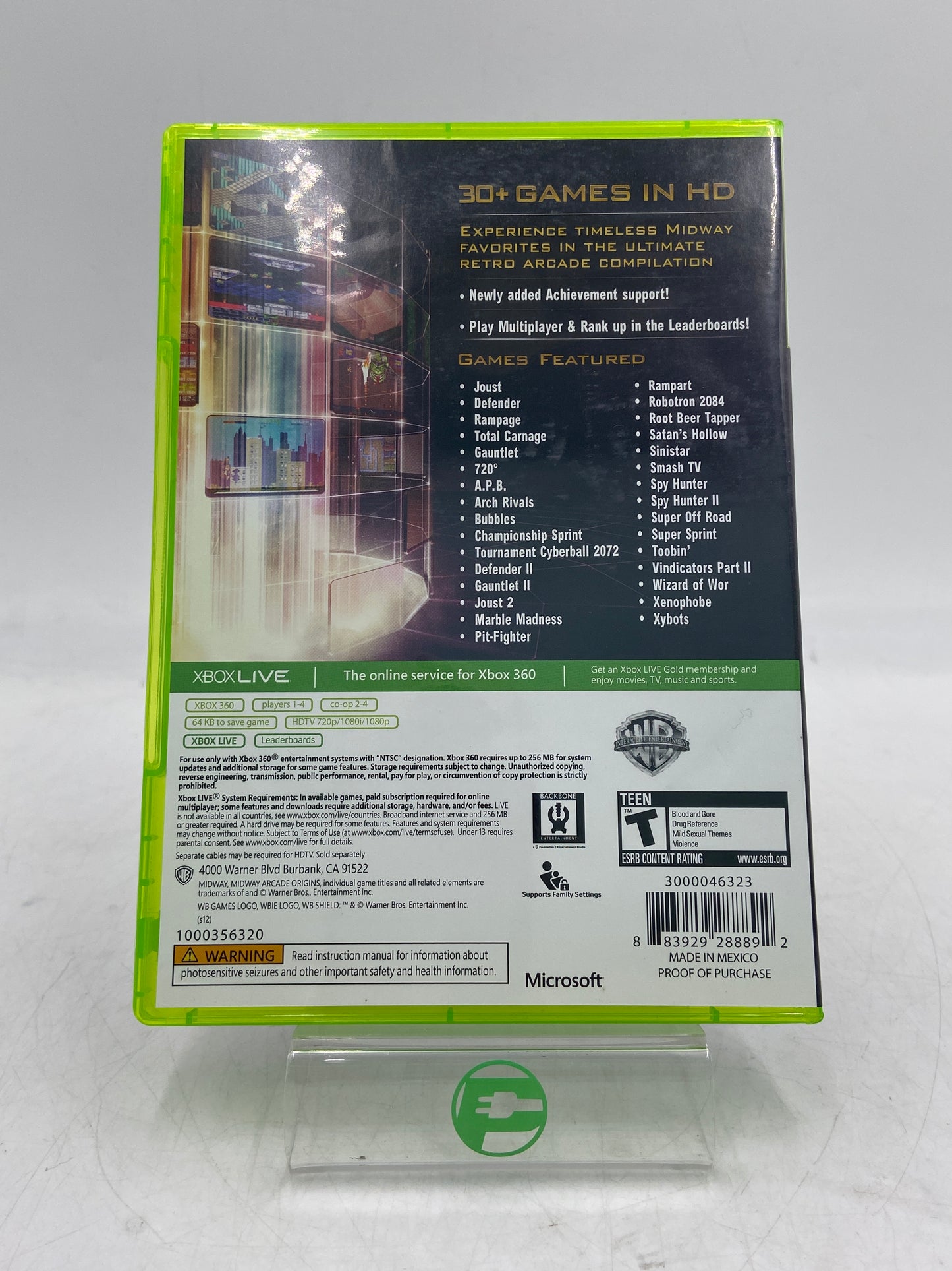 Midway Arcade Origins (Microsoft Xbox 360, 2012)