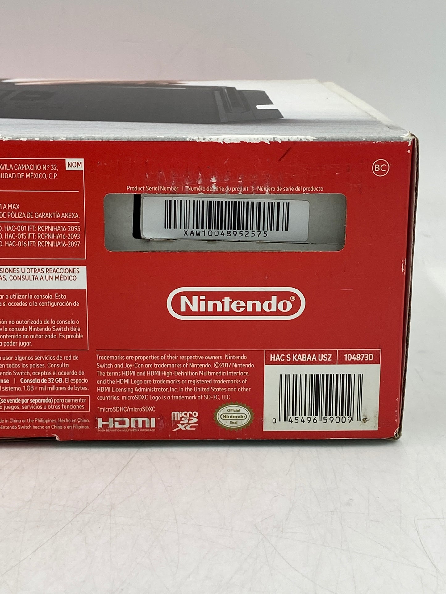 Nintendo Switch v1 Console Gaming System HAC-001 Purple/Yellow