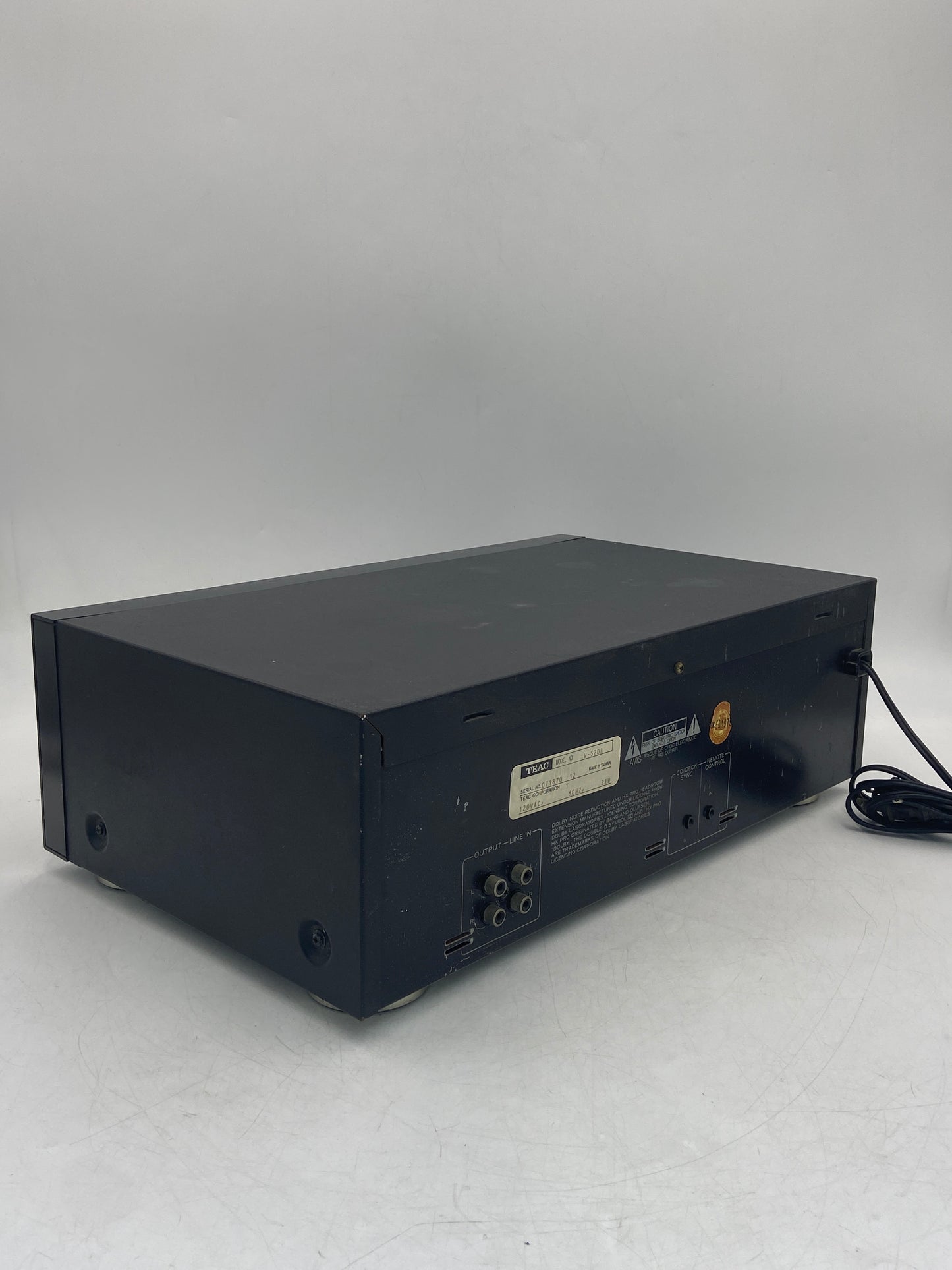 TEAC Dual Auto Reverse Dolby HX Pro Cassette Deck W-520R