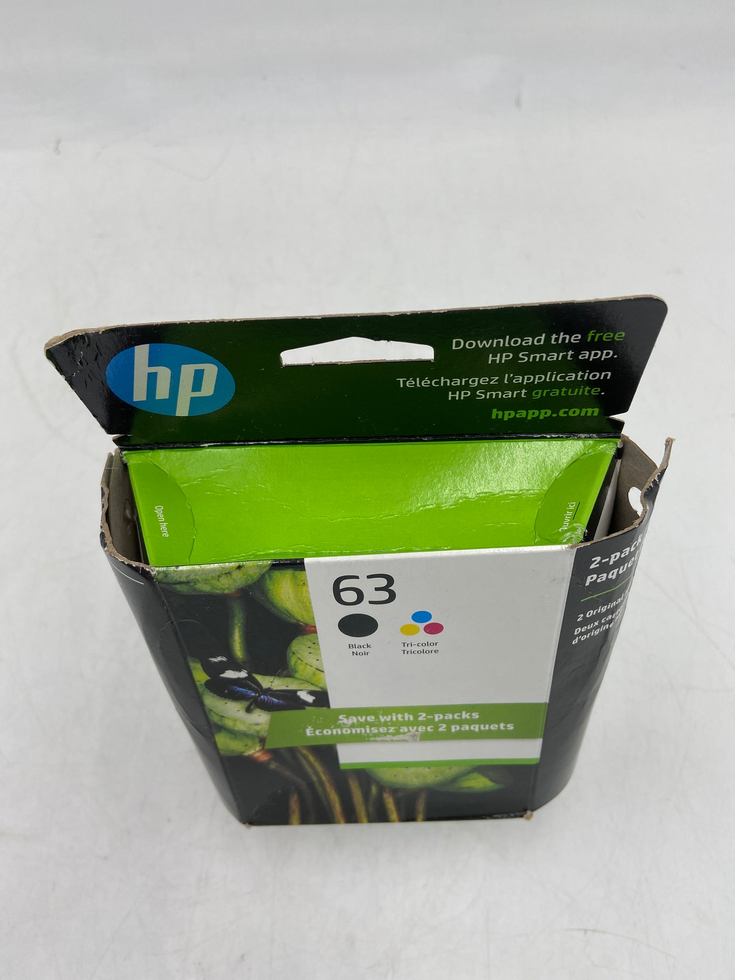 New HP 63 Black/Tri-color Ink Cartridge L0R46AN