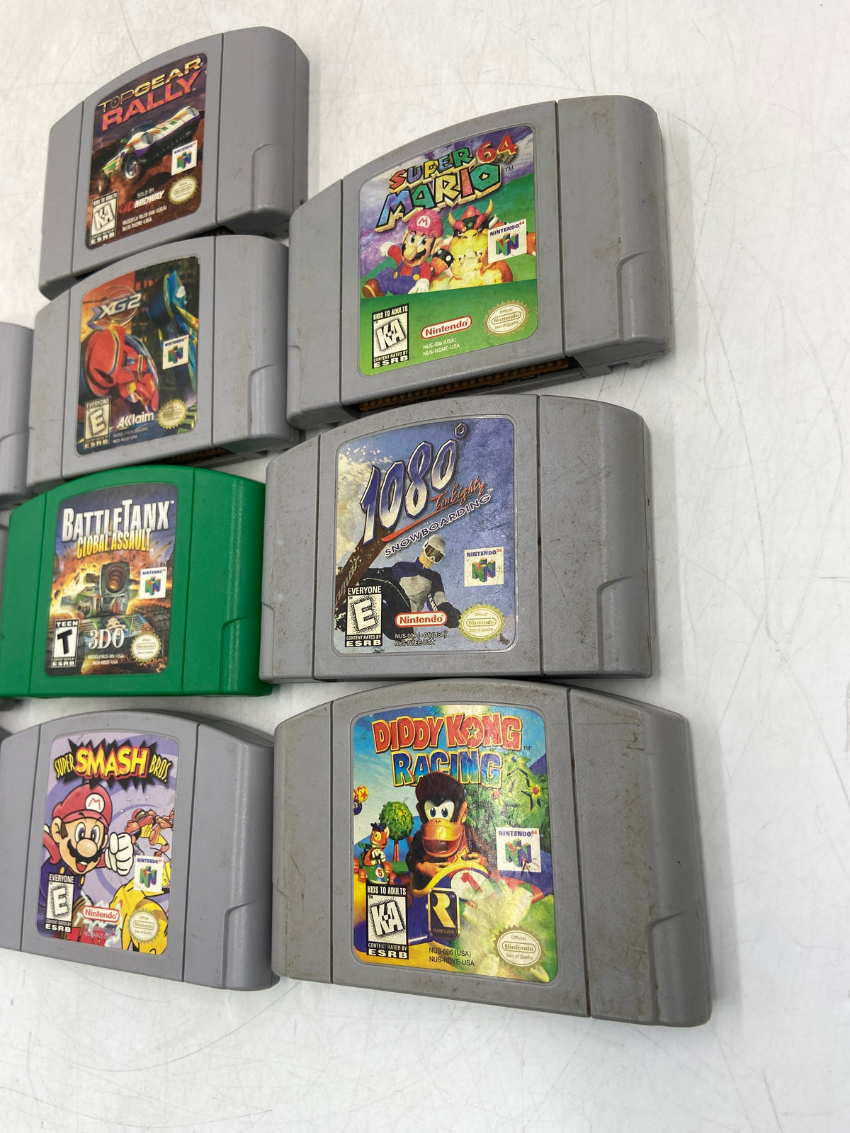 Broken Nintendo LOT OF 10 Nintendo 64 Games Mixed Cartridge Lot DAMAGED