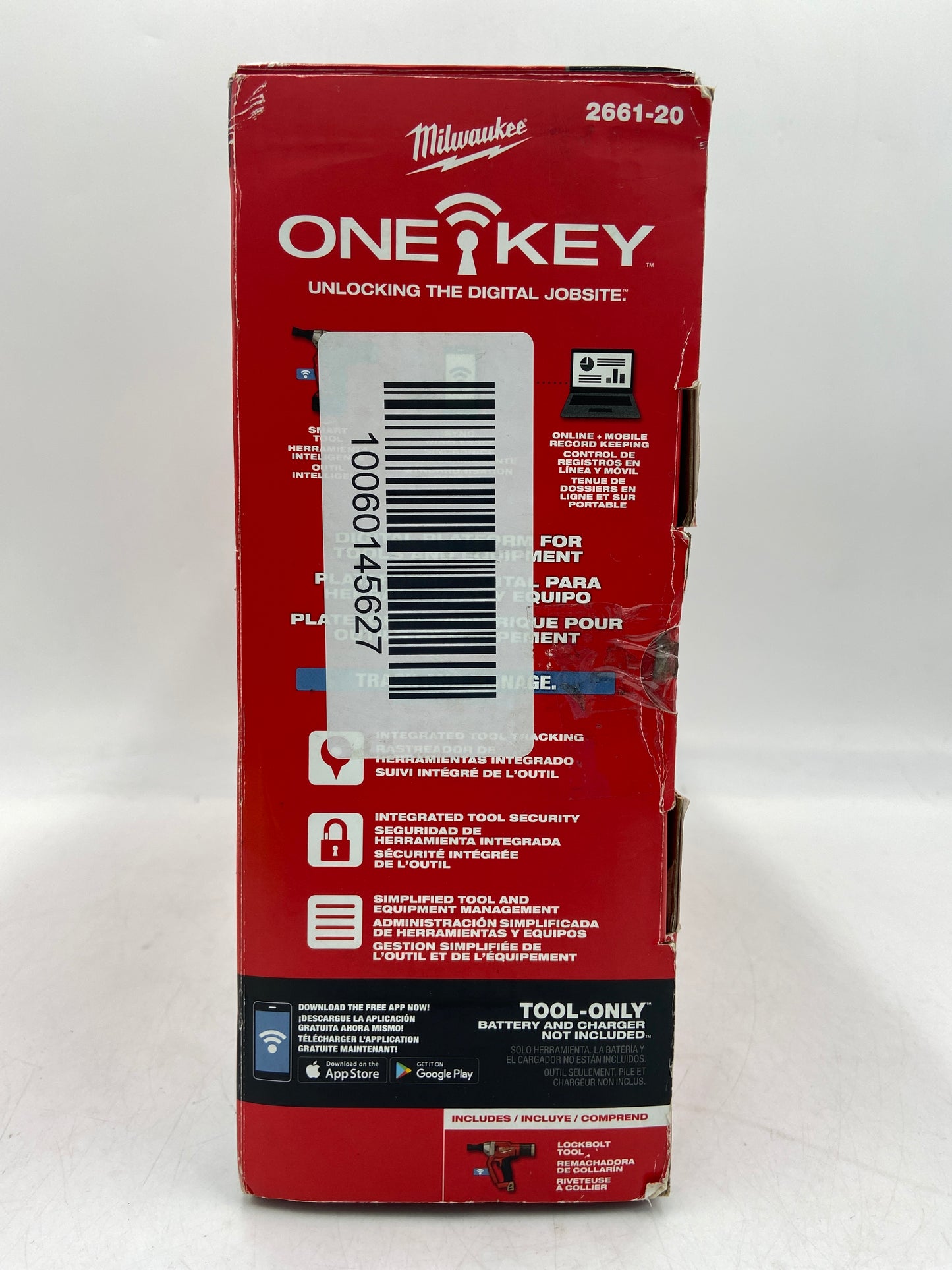 New Milwaukee 2661-20 M18 18V 1/4'' Lockbolt Tool w/ ONE KEY Power Tool