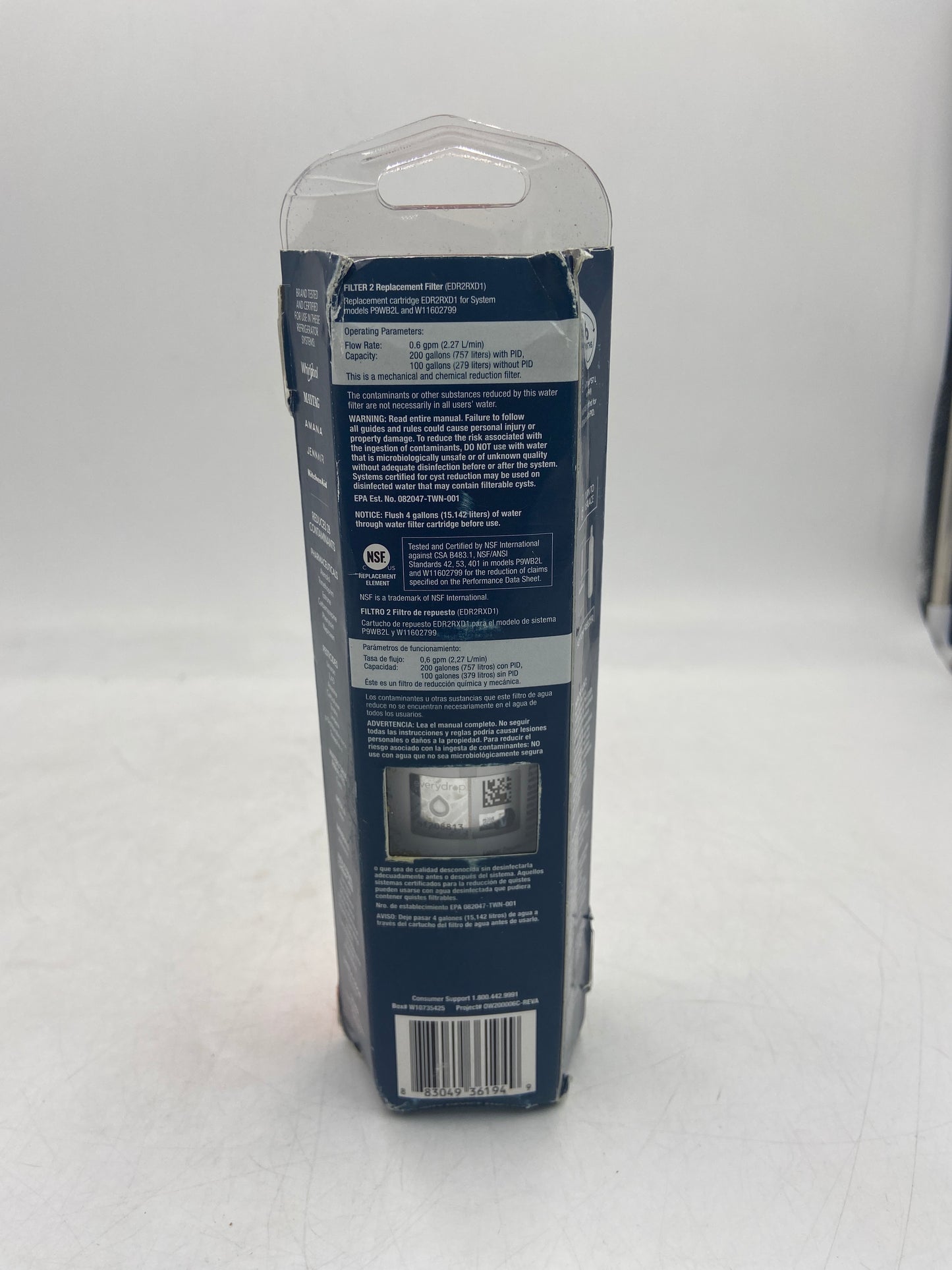 New Everydrop Refrigerator Ice & Water Filter 2 EDR2RXD1