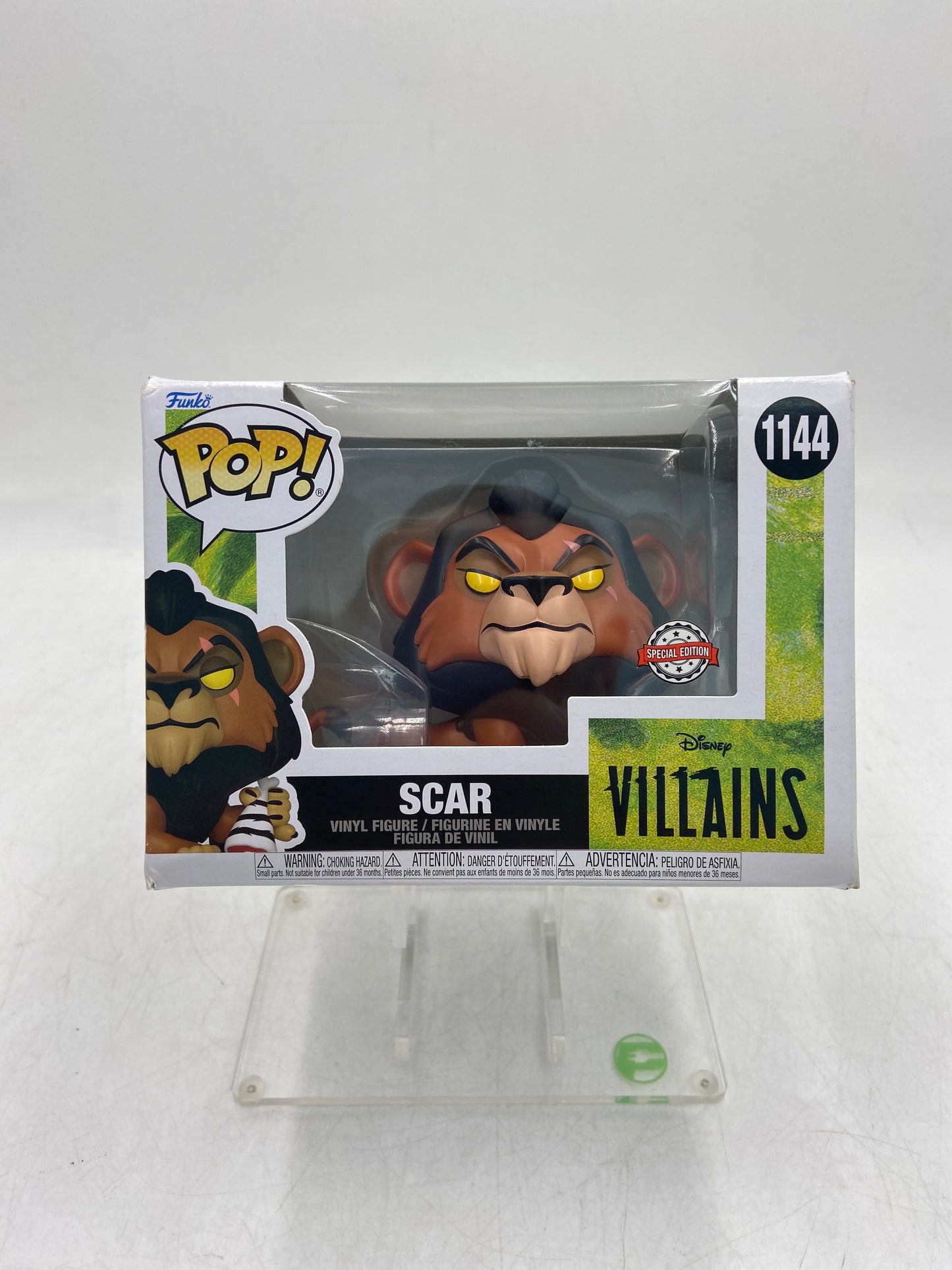 New Funko POP! Disney Villains The Lion King Scar 1144 Collectible Vinyl Figure