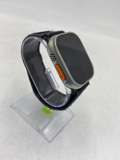 Unlocked Apple Watch Ultra 2 49MM Natural Titanium Dark Gray Trail Loop A2986