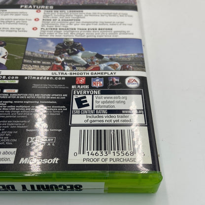 Madden NFL 08 (Microsoft Xbox 360, 2007) Includes Manual + Inserts
