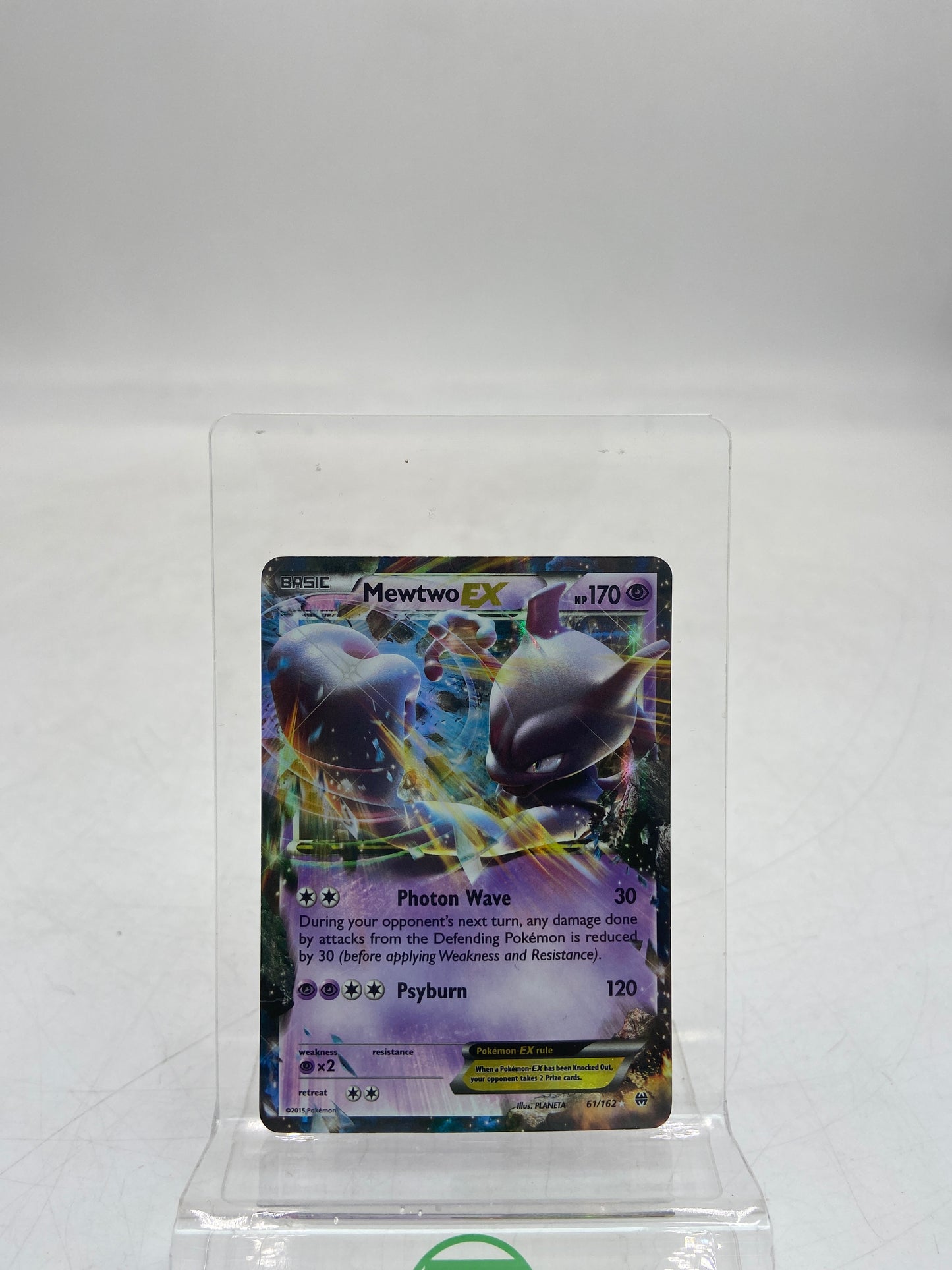 Pokémon TCG Breakthrough Mewtwo EX 61/162 Holo English Trading Card Game
