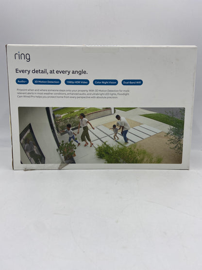 New RING Flood Camera Pro (BLACK) Surveillance Camera