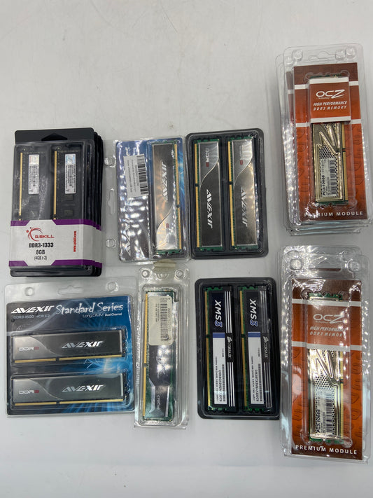 New Open Box Lot of RAM Sticks 23 Total Computer RAM Memory