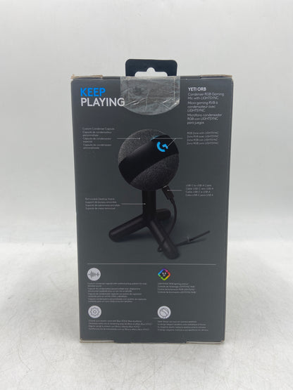 New Logitech Yeti Orb RGB Condenser Gaming Mic 988-000549
