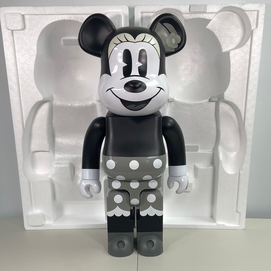 New Open Box Medicom BE@RBRICK 1000% Minnie Mouse Bu0026W – PayMore Flatbush