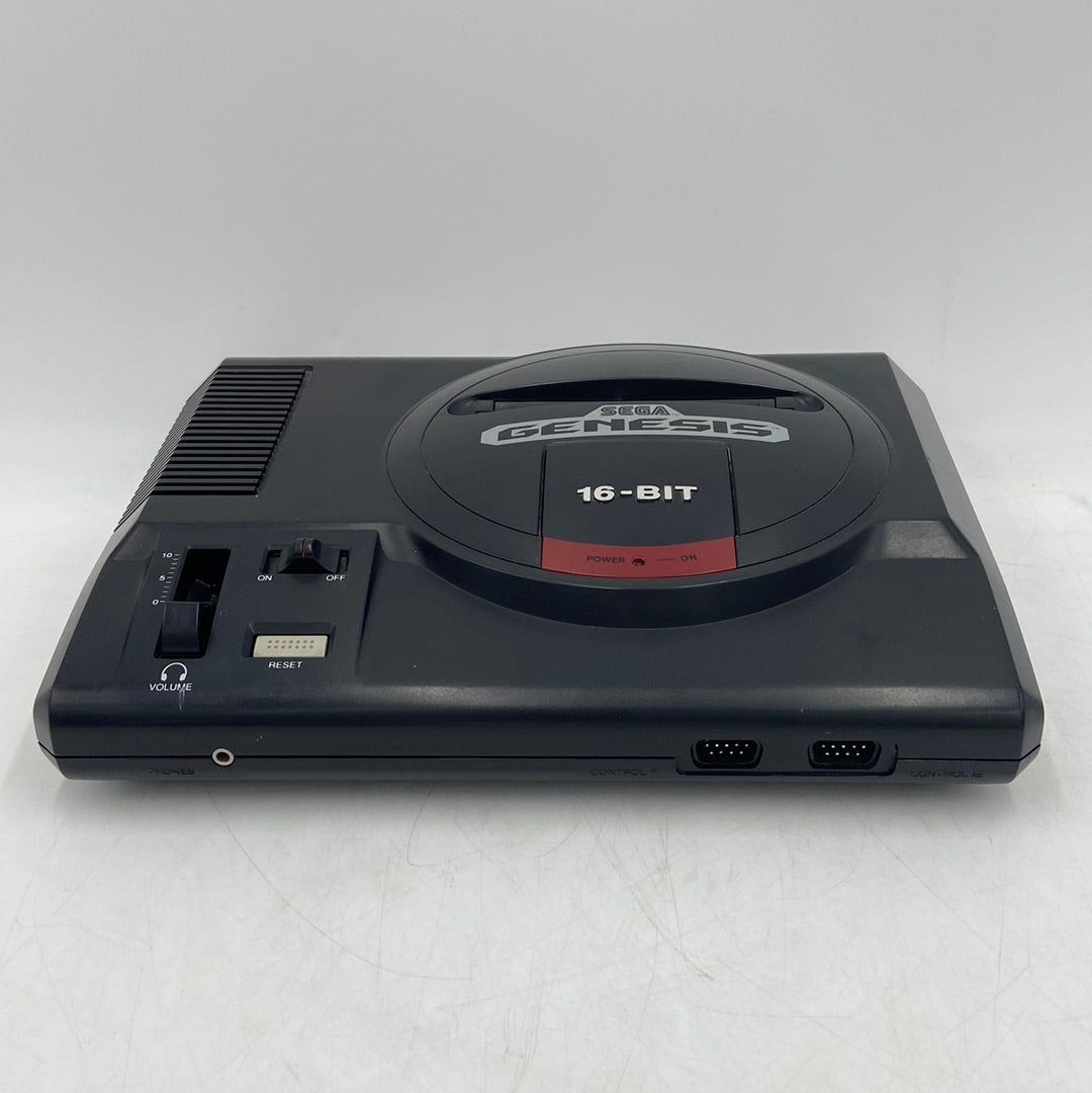 Broken Sega Genesis MK-1601 Black Video Game Console System Only Made in Japan