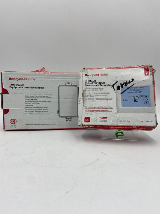 New Open Box HONEYWELL THERMO + MODULE COMBO Smart Thermostat Combo VisionPRO 8000