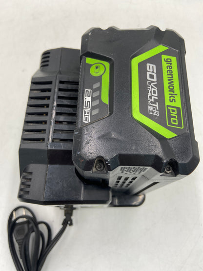 Greenworks 60volt battery pro w charger Battery Charger LB6025