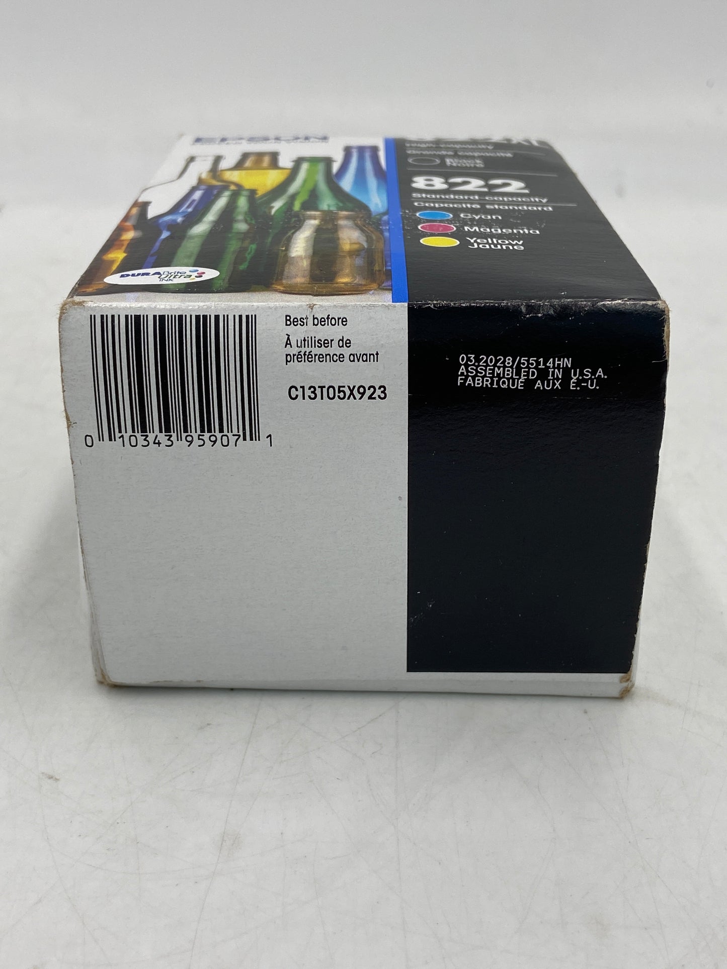 New Epson 822xl/822 T822XL-BCS Black, Yellow, Cyan and Magenta Ink Cartridge