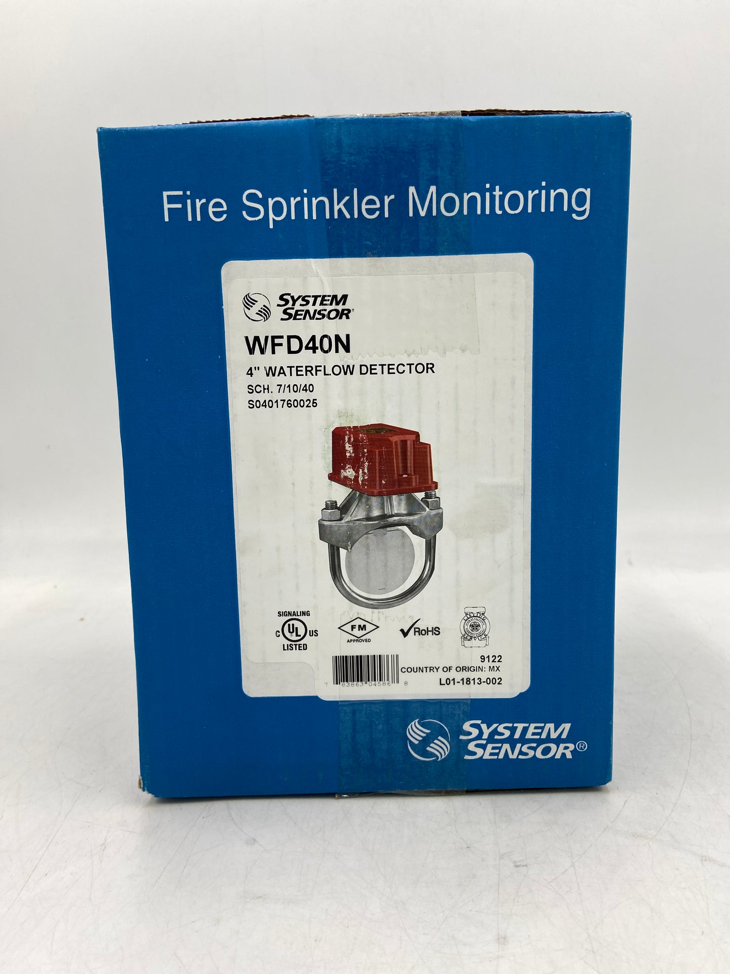 New SYSTEM SENSOR 4" Waterflow Detector Waterflow Detector WFD402 9122