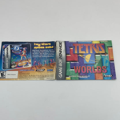 Tetris Worlds (Nintendo GameBoy Advance, 2001) Manual Only