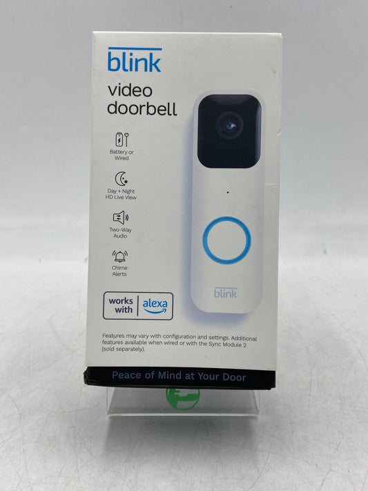 Blink Video Doorbell White Home Surveillance Camera BDM00200UW
