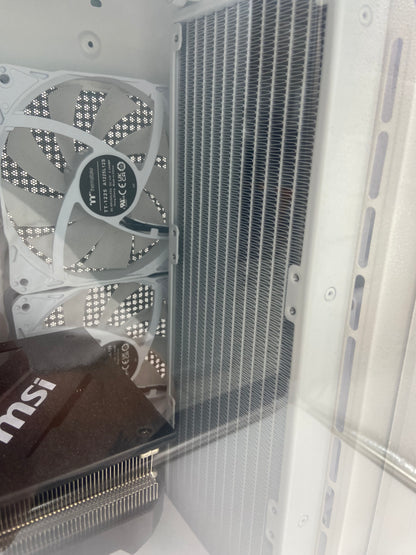 Thermaltake 2023 LCGS Avalanche i477T AIO Liquid Cooled CPU White Gaming Desktop Core i7-13700F 3.90GHz 32GB RAM 2TB NVMe MSI GeForce RTX 4070 Ti