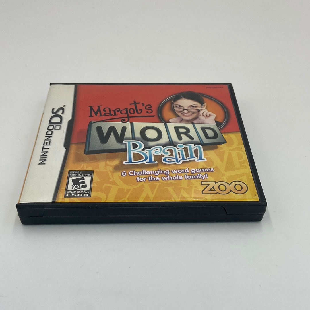 Margot's Word Brain (Nintendo DS, 2008) Includes Manual + Inserts