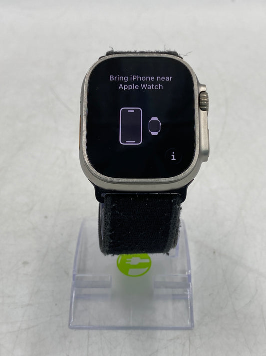Unlocked Apple Watch Ultra 2 49MM Natural Titanium Dark Gray Trail Loop A2986