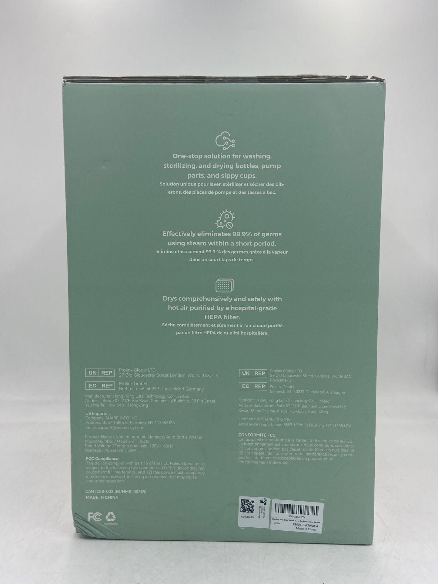 New Momcozy KleanPal Pro  Auto Bottle Washer and Sterilizer BS03