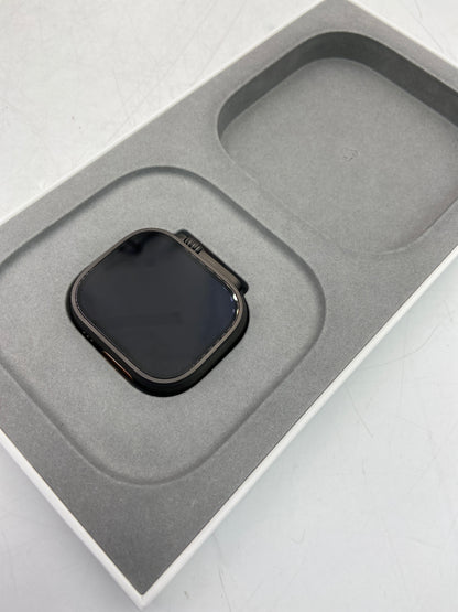 Unlocked Apple Watch Ultra 3 49MM Black Titanium Black Ocean Band MF0J4LW/A Smart Watch