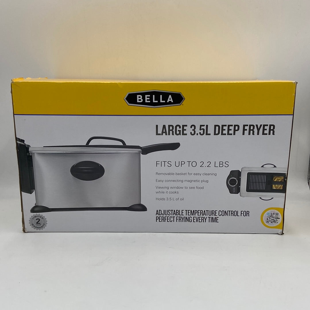 New Bella 13401 3.5L Stainless Steel Deep Fryer