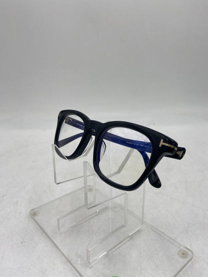 New Tom Ford TF 5870-B 001 Shiny Black Designer Eye Glasses 5870-B