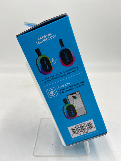 New JLAB POP PARTY (Black) Ultra-Portable Wireless Speaker SBPOPRBLK123