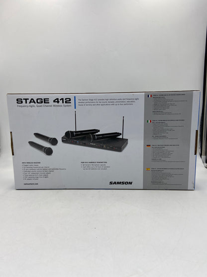 New samson stage 412 Quad Channel Wireless Mic System