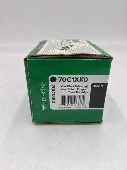 New Lexmark 70c1xk0 CS510 Black Toner Cartridge