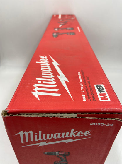 New Milwaukee 2695-24 M18 18V M18 4-Tool Combo Kit