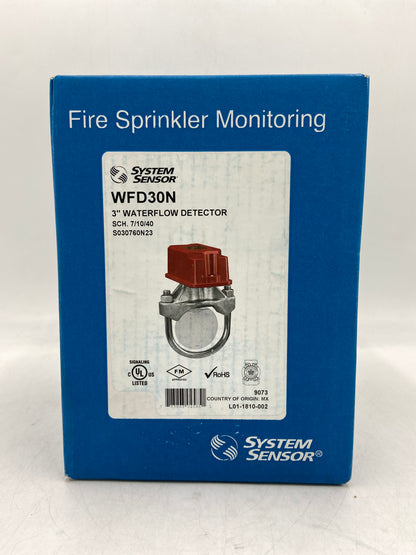 New SYSTEM SENSOR 3" Waterflow Detector Waterflow Detector WFD30N 9073