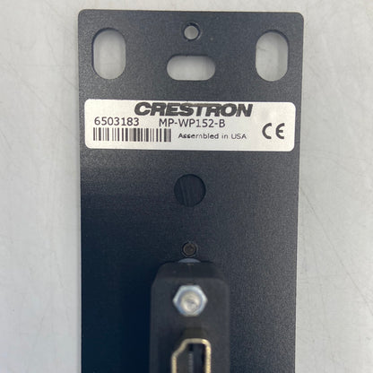 Creston MP-WP152-B Media Presentation Digital Audio Video HDMI Wall Plate Black