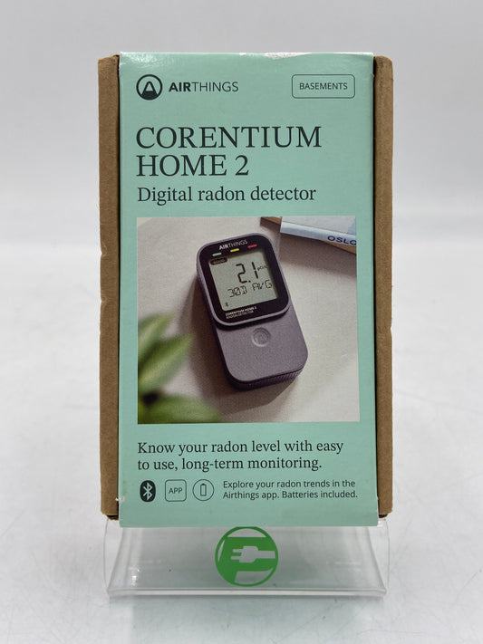 New AIRTHINGS Corentium Home 2 Digital Radon Detector 325