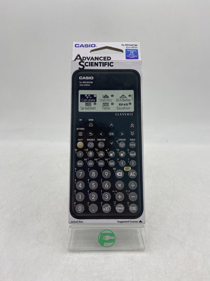 New Casio 2nd Edition Black Advanced Scientific Calculator FX-9910CW